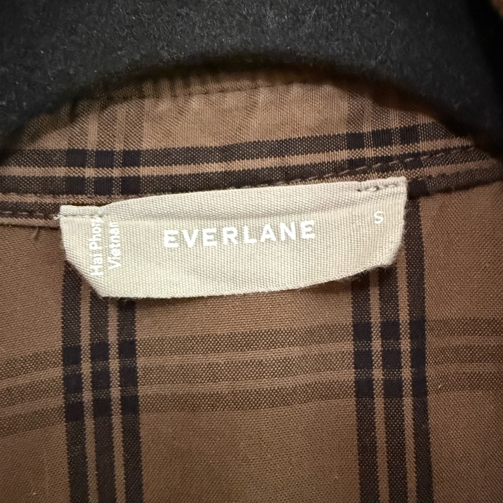 Everlane ‘The Field’ Shirt Dress in Mocha Plaid - Picture 11 of 13